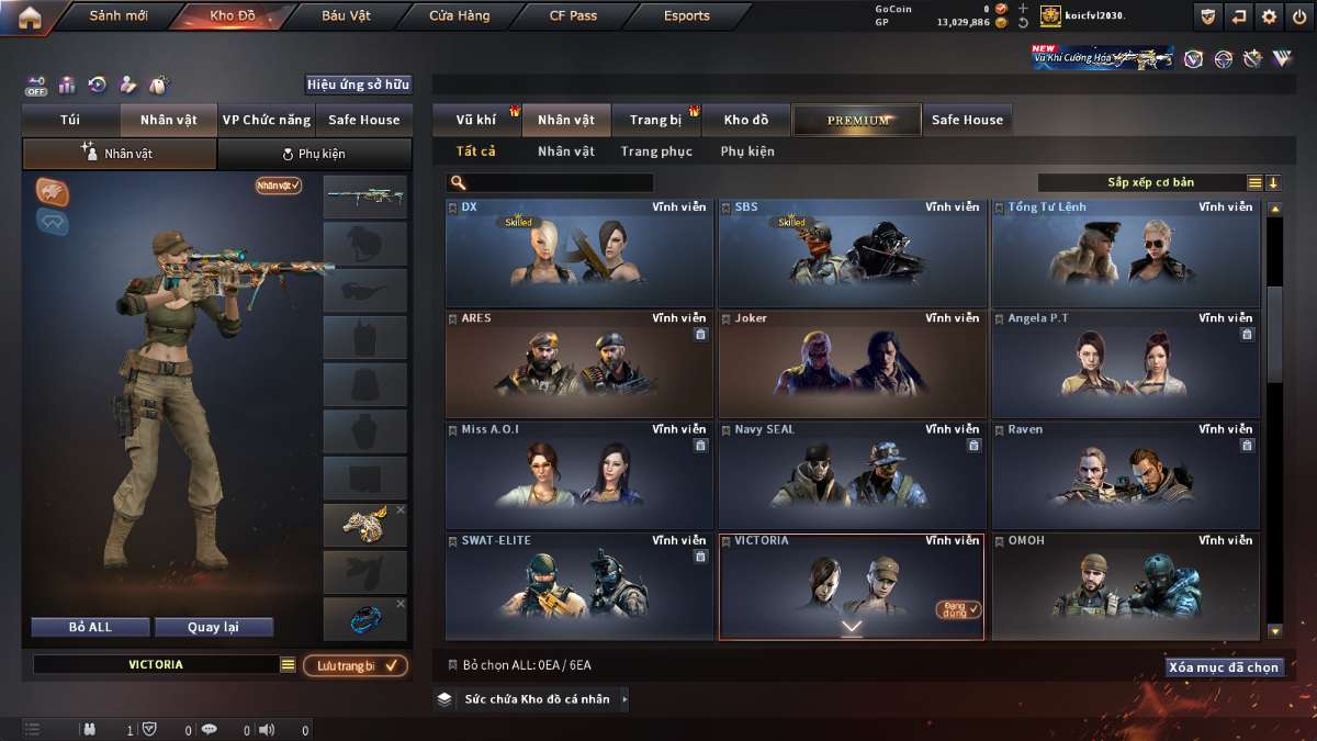 shop acc cf uy tin gia re